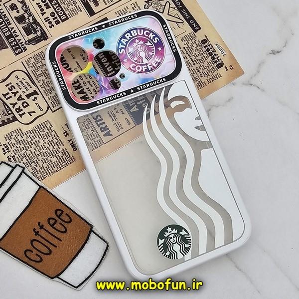 قاب گوشی iPhone 13 Pro آیفون فانتزی دو تکه اورجینال Unique Case طرح استارباکس STARBUCKS محافظ لنز دار کد 401